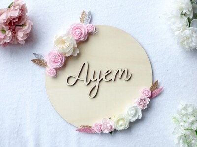 Médaillon fleuri-Modèle "Ayem" Médaillon fleuri-Modèle "Ayem"