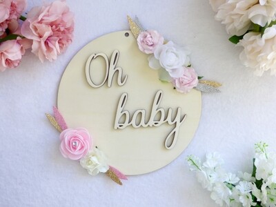Médaillon fleuri-Modèle "Oh baby" Médaillon fleuri-Modèle "Oh baby"