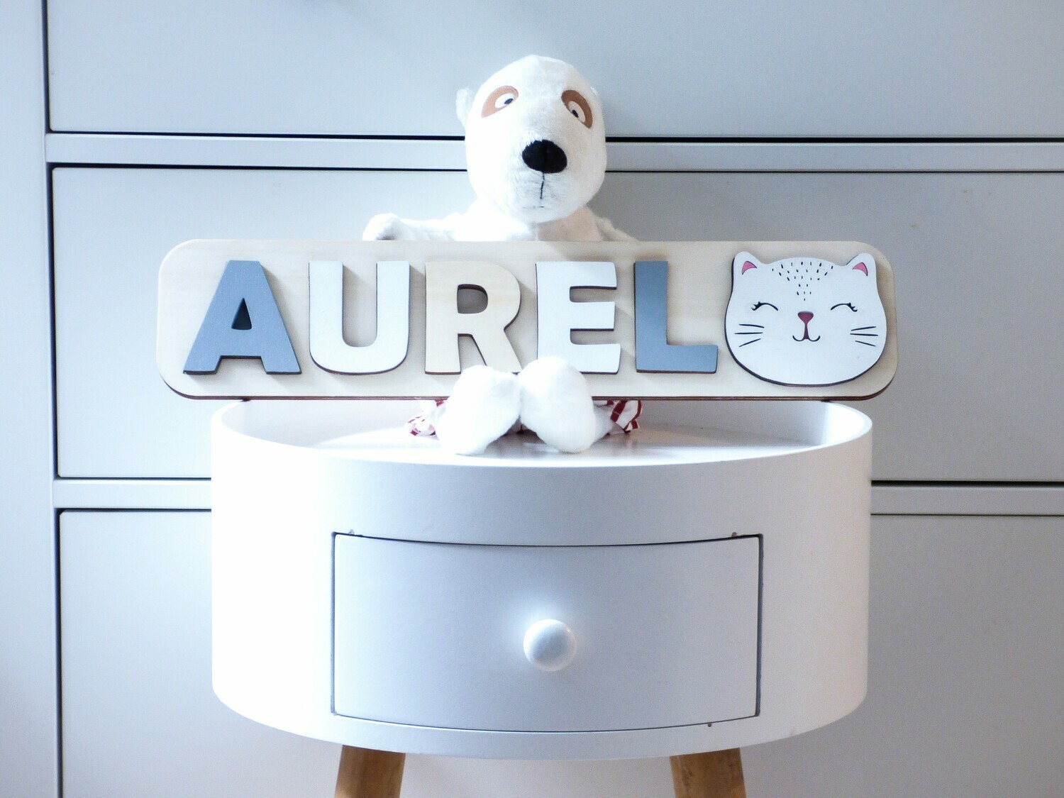 Puzzle prénom modèle "Chat"