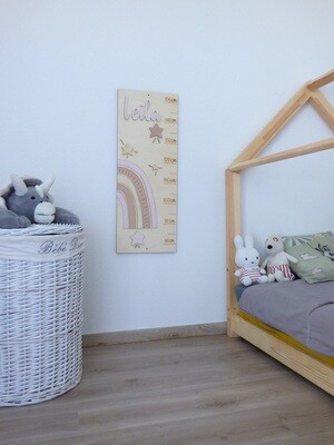 Toise personnalisée "Arc-en-ciel"- Modèle Leila