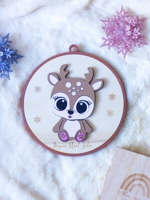 Puzzle boule de Noël"Bébé renne"