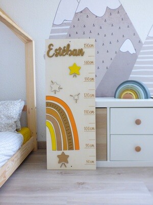 Toise personnalisée "Arc-en-ciel"- Modèle Estéban