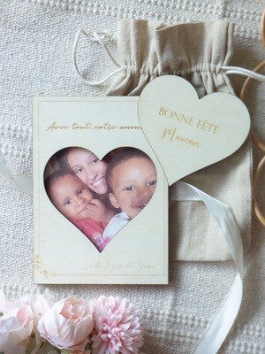 Carte "Bonne fête maman" avec photo