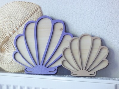 Coquillage à fond brut personnalisable