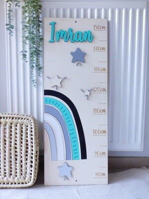 Toise personnalisée "Arc-en-ciel"- Modèle Imran