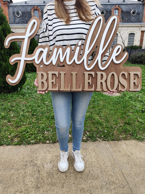 Plaques prénom/mot XXL