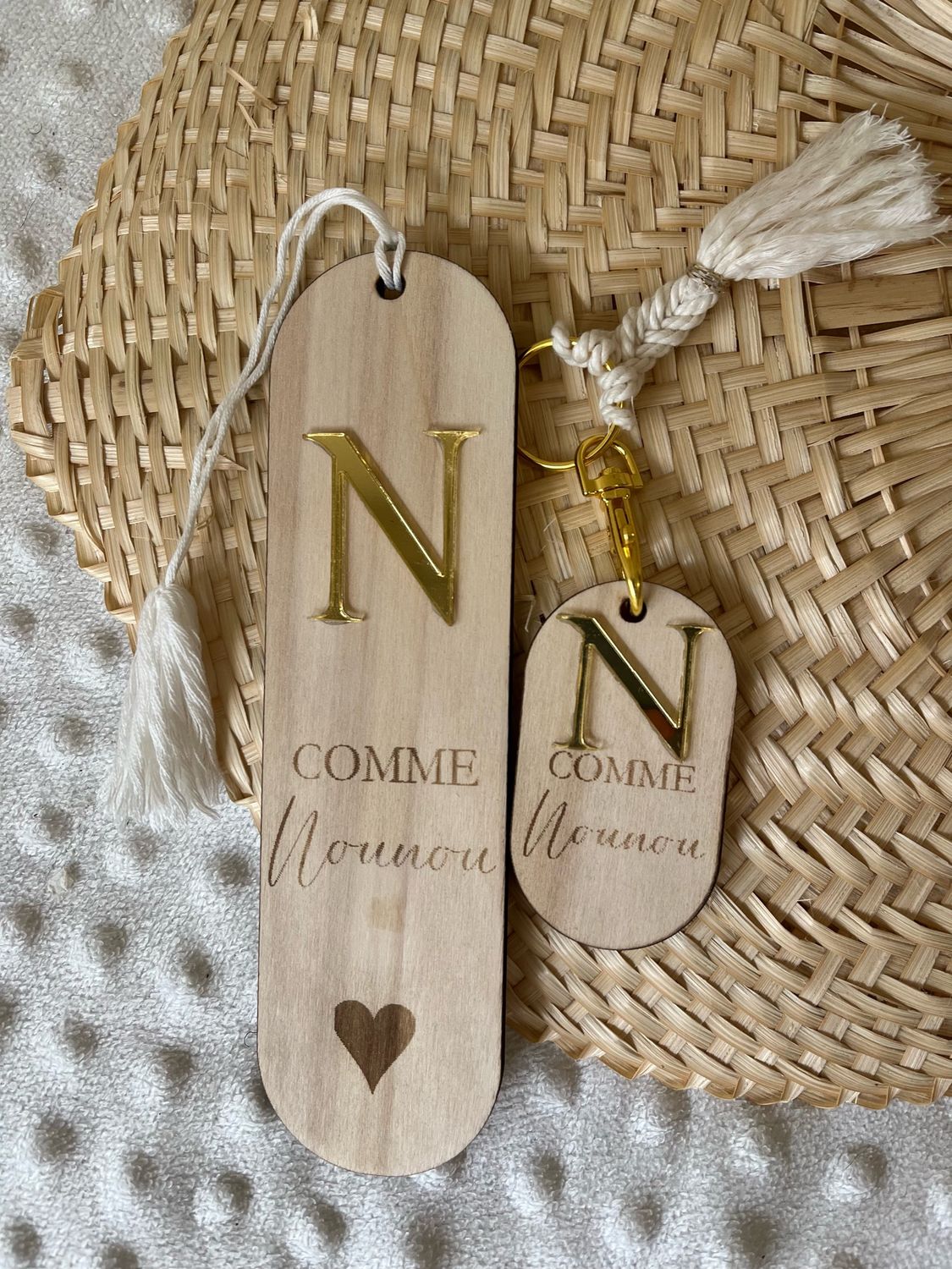 Duo « N comme nounou »- plexi or