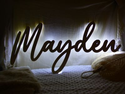 Prénom lumineux personnalisable