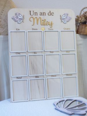 Tableau cadres photos "Ma première année"