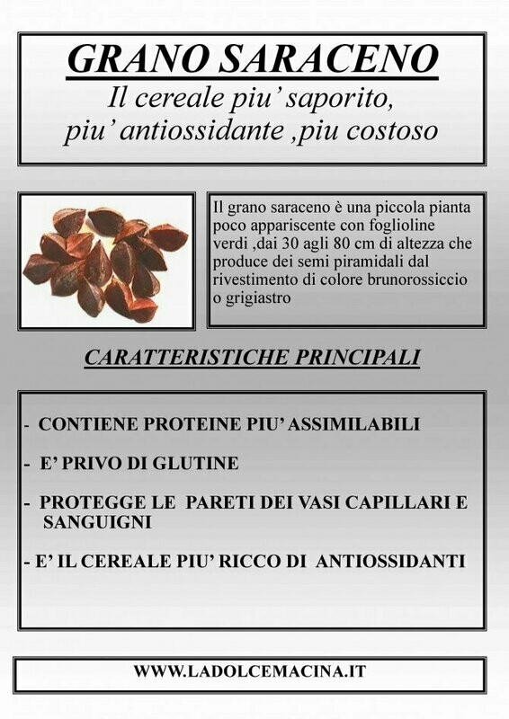 FARINA DI GRANO SARACENO INTEGRALE X 5 KG