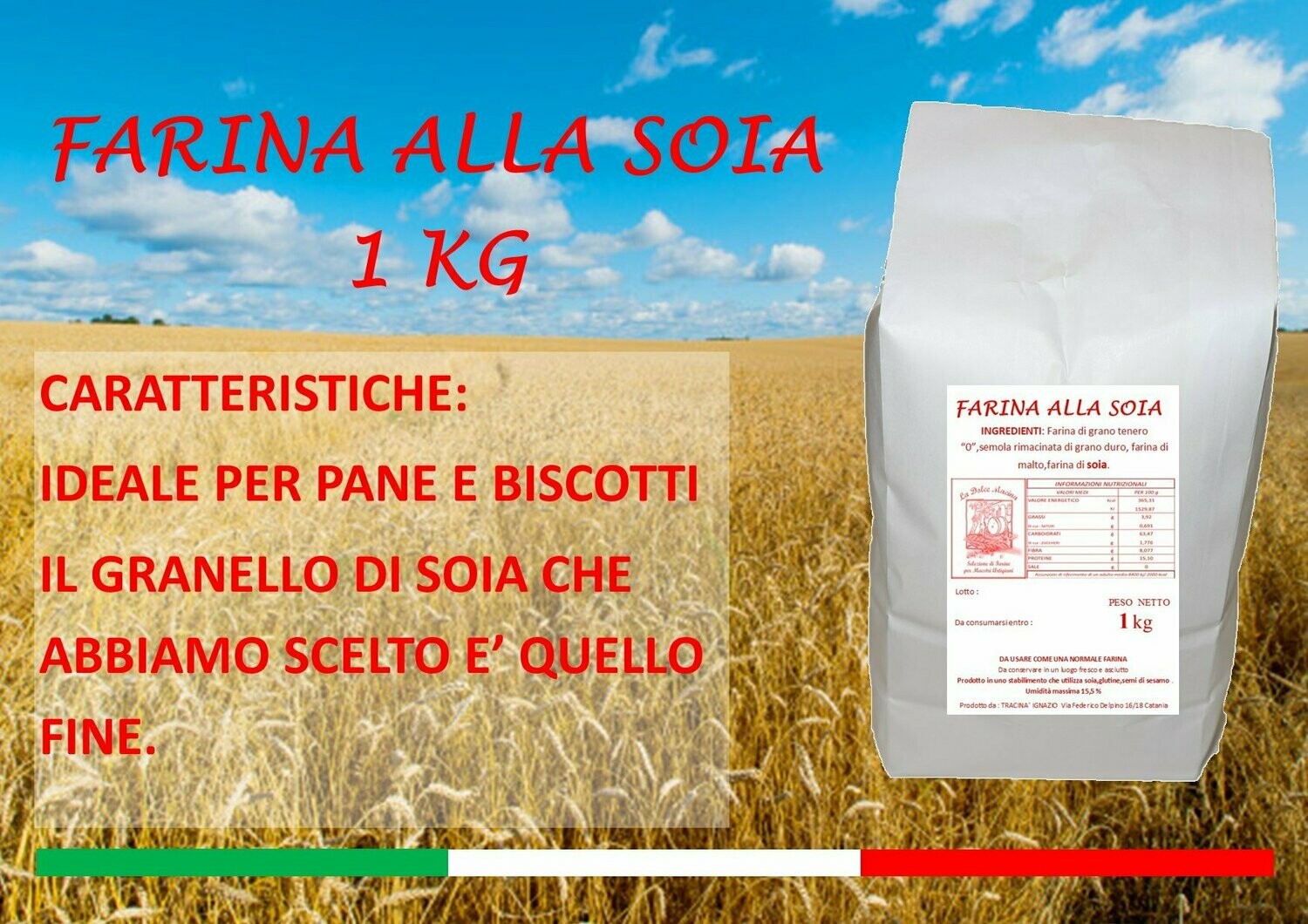 Farina alla soia x 1 kg