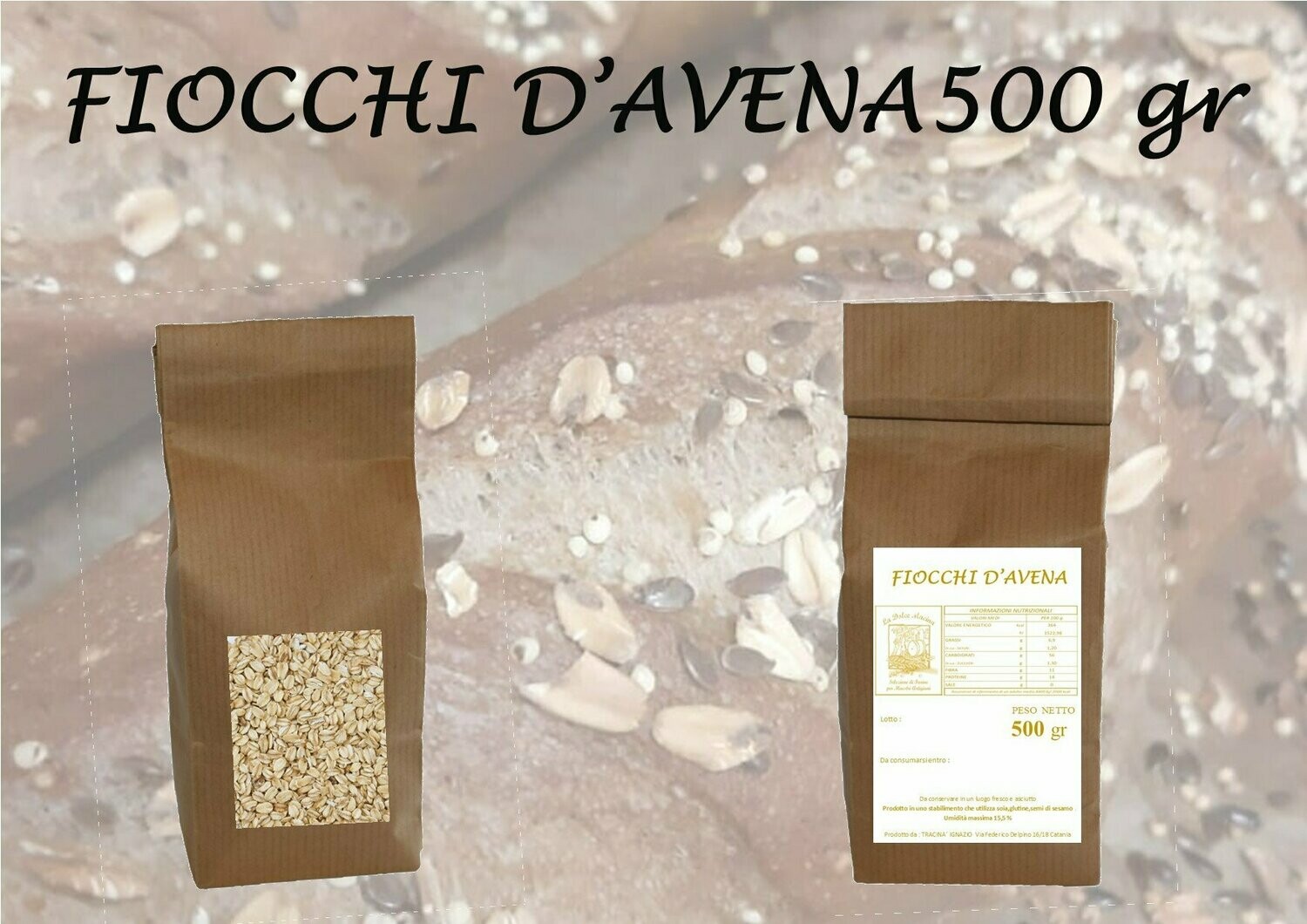 Fiocchi d'avena x 500 gr