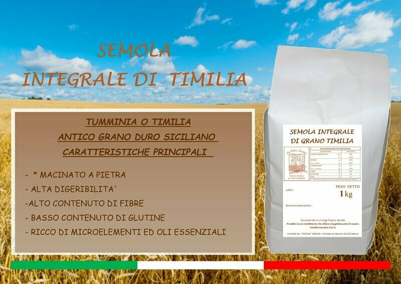 Semola integrale di timilia x 1kg