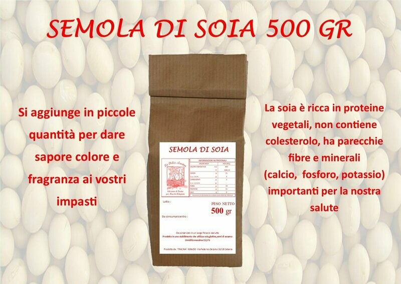 Semola di soia x 500 gr