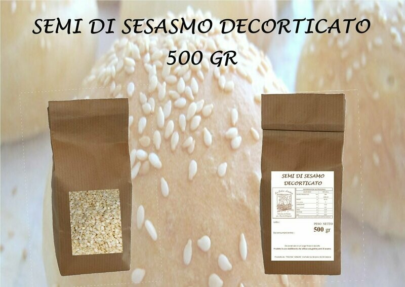 Semi di sesamo decorticato x 500 gr