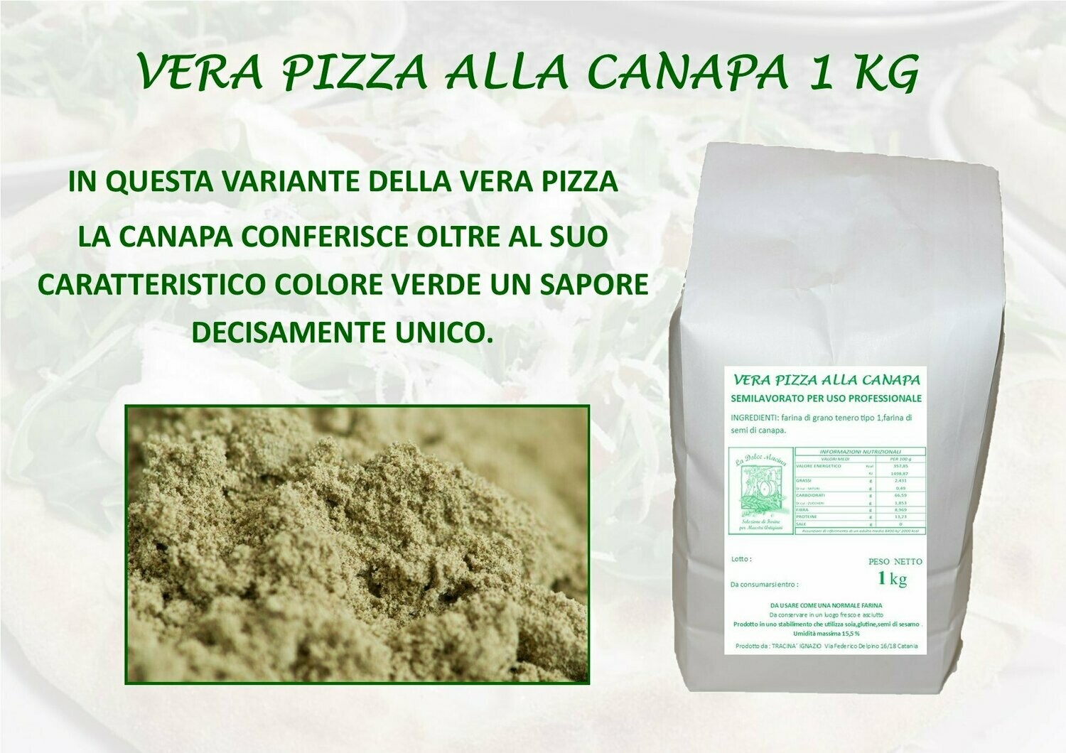 Vera Pizza alla Canapa x 1 kg
