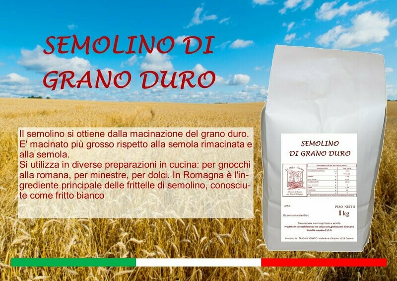 Semolino di grano duro x 1 kg