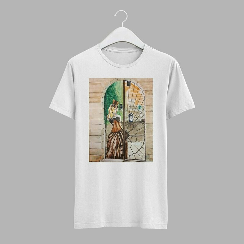 Steampunk T-shirt: Come into the Steampunk, weiß Steampunk T-shirt: Come into the Steampunk, weiß