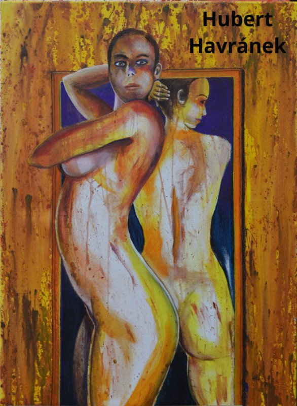 Hubert Havránek: Spieglein, Spieglein an der Wand..., Acryl auf Leinwand 60 x 50 cm