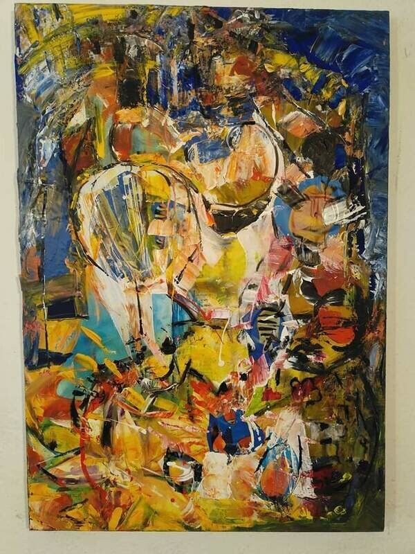 Christian Knust: Von oben
Acryl auf Leinwand 70x100 cm