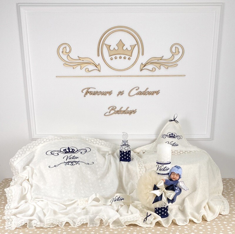 Trusou Botez Personalizat Royal Baby - Set Biserica