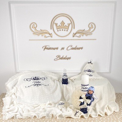 Trusou Botez Personalizat Royal Baby - Set Biserica