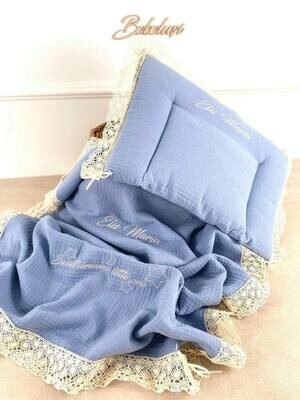 Set Cadou Botez Muselina Baby Boy