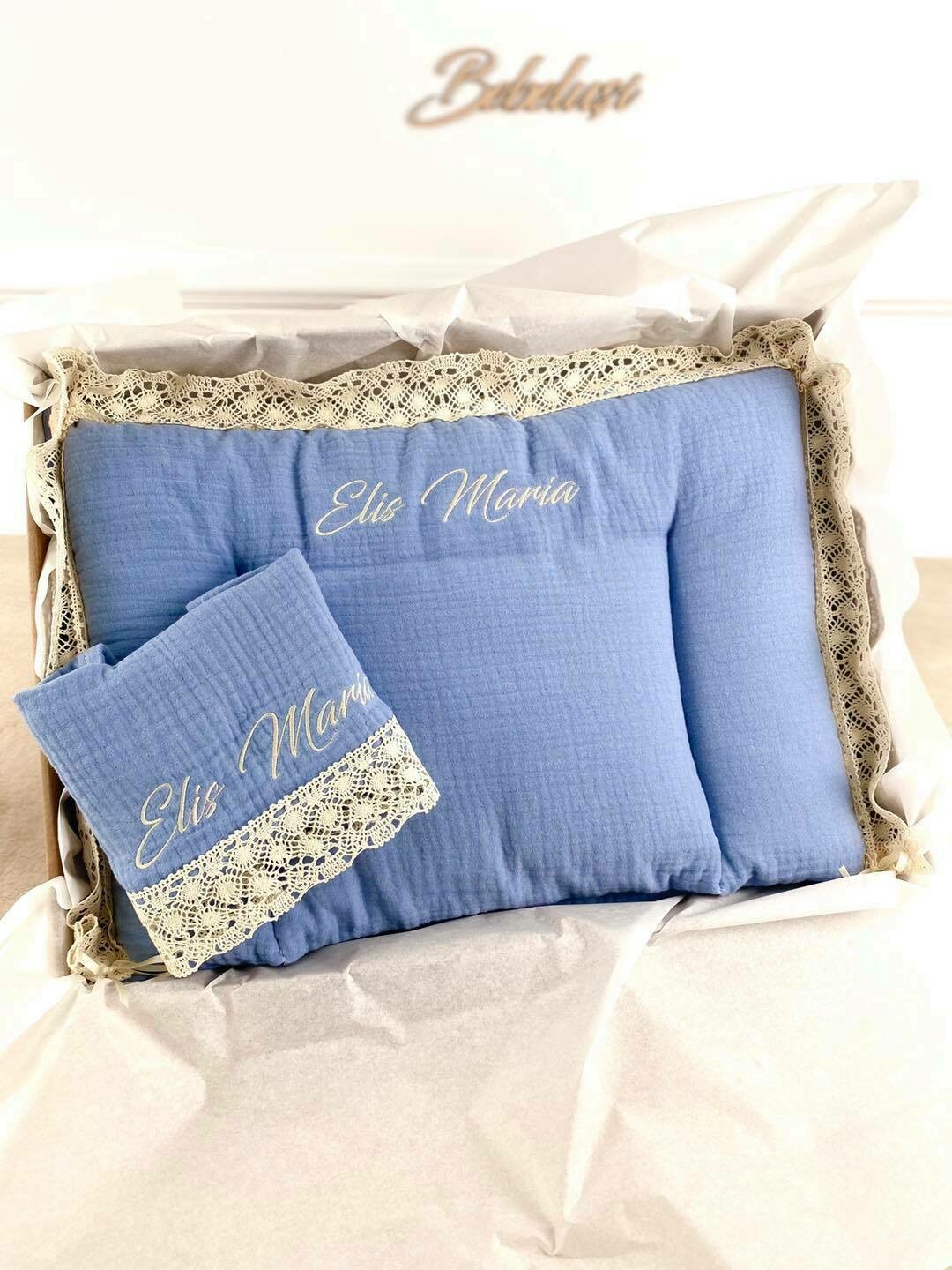 Set Cadou Botez Muselina Baby Boy