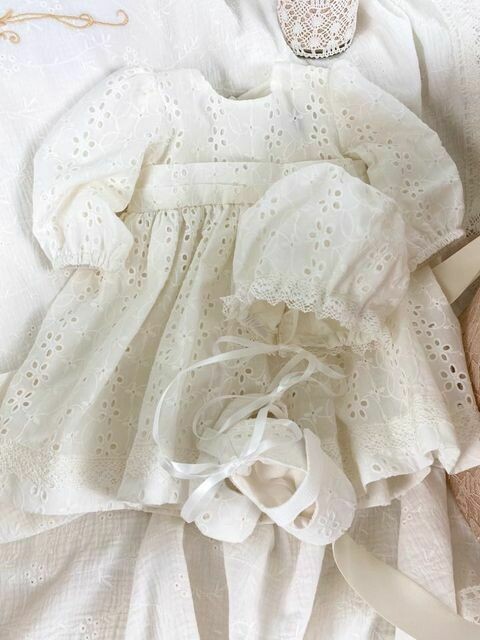 Trusou Botez Personalizat Doll Dress - Set Biserica Premium