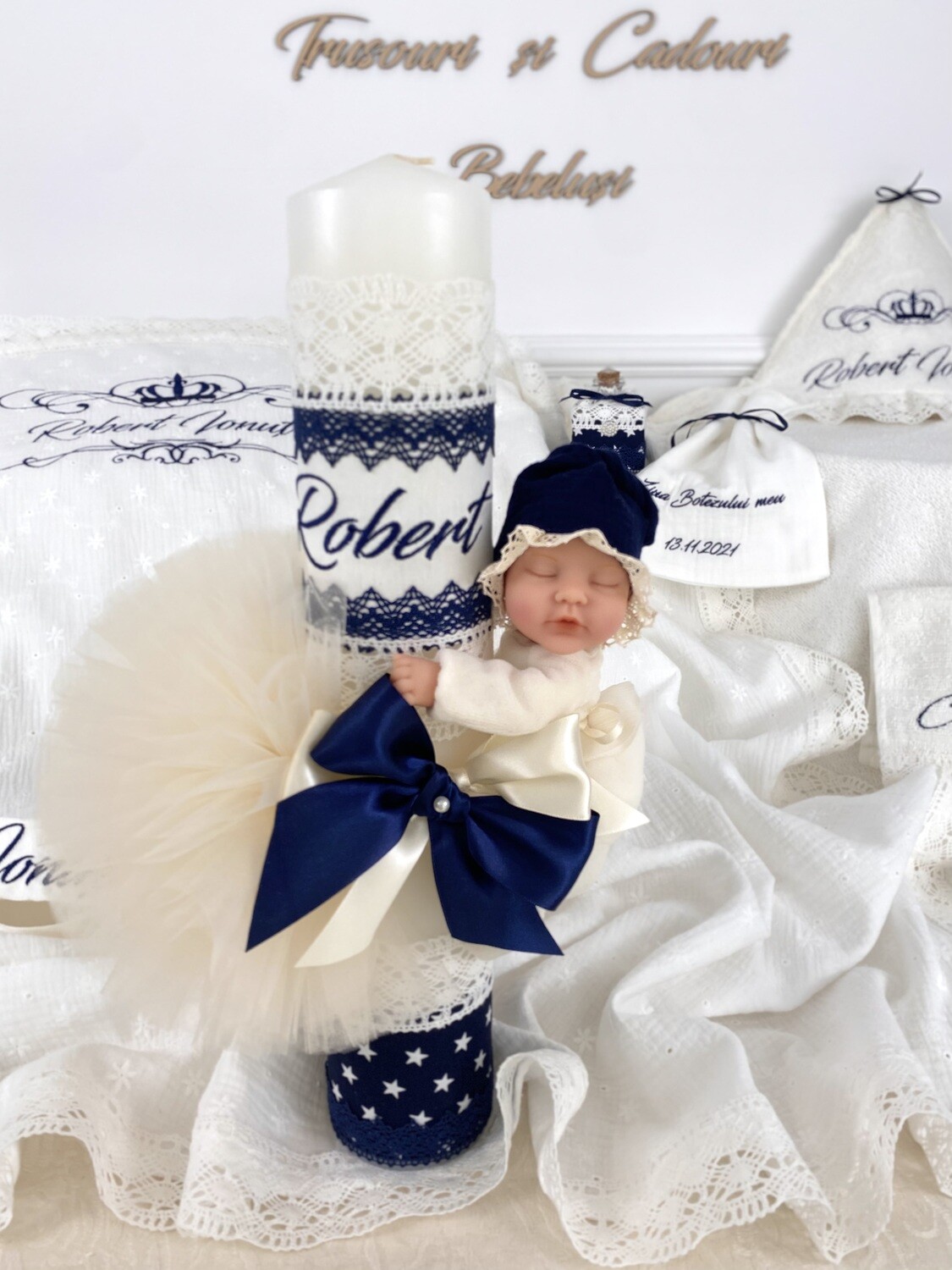 Trusou Botez Personalizat Little Star - Set Biserica