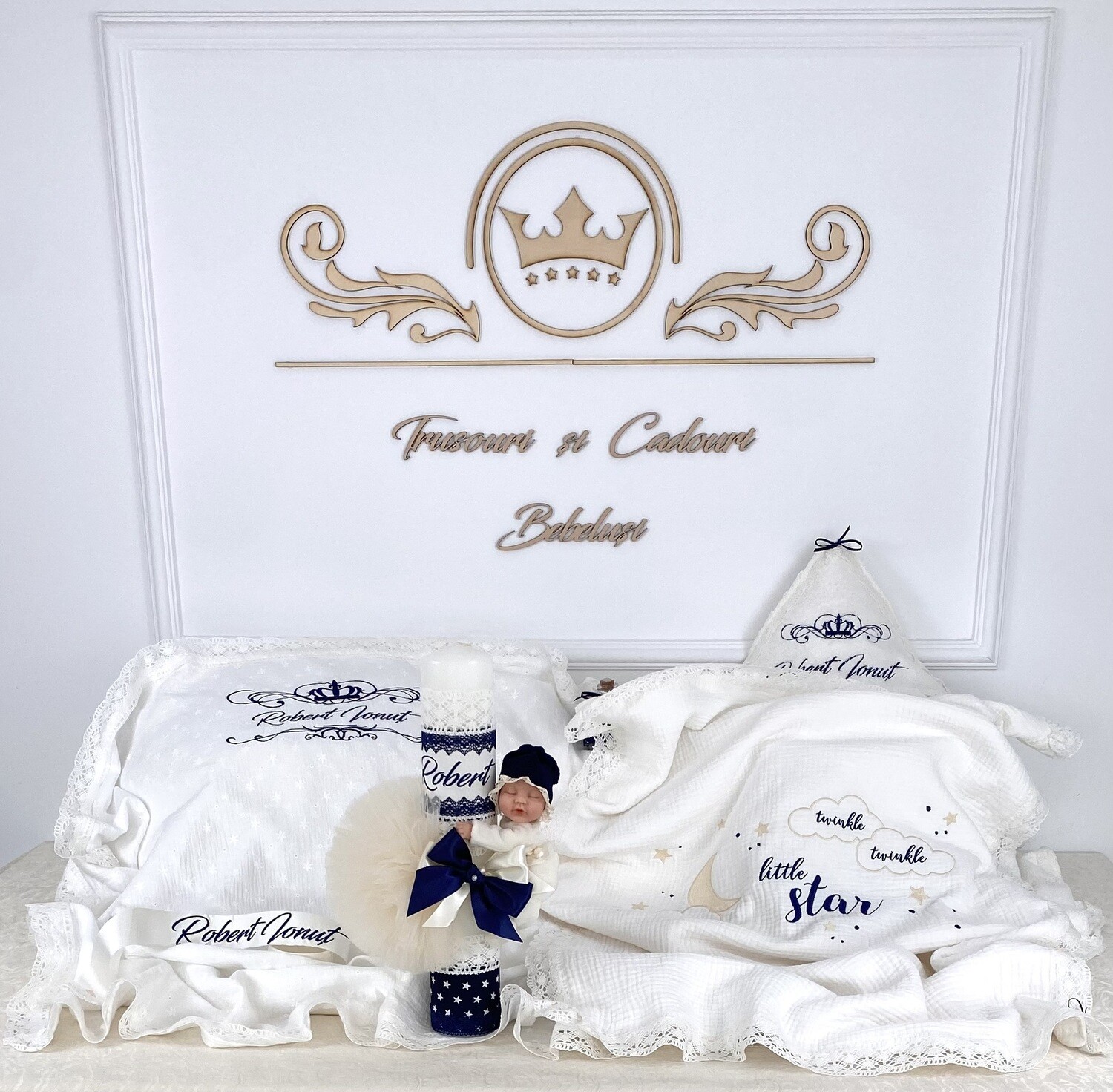 Trusou Botez Personalizat Little Star - Set Biserica