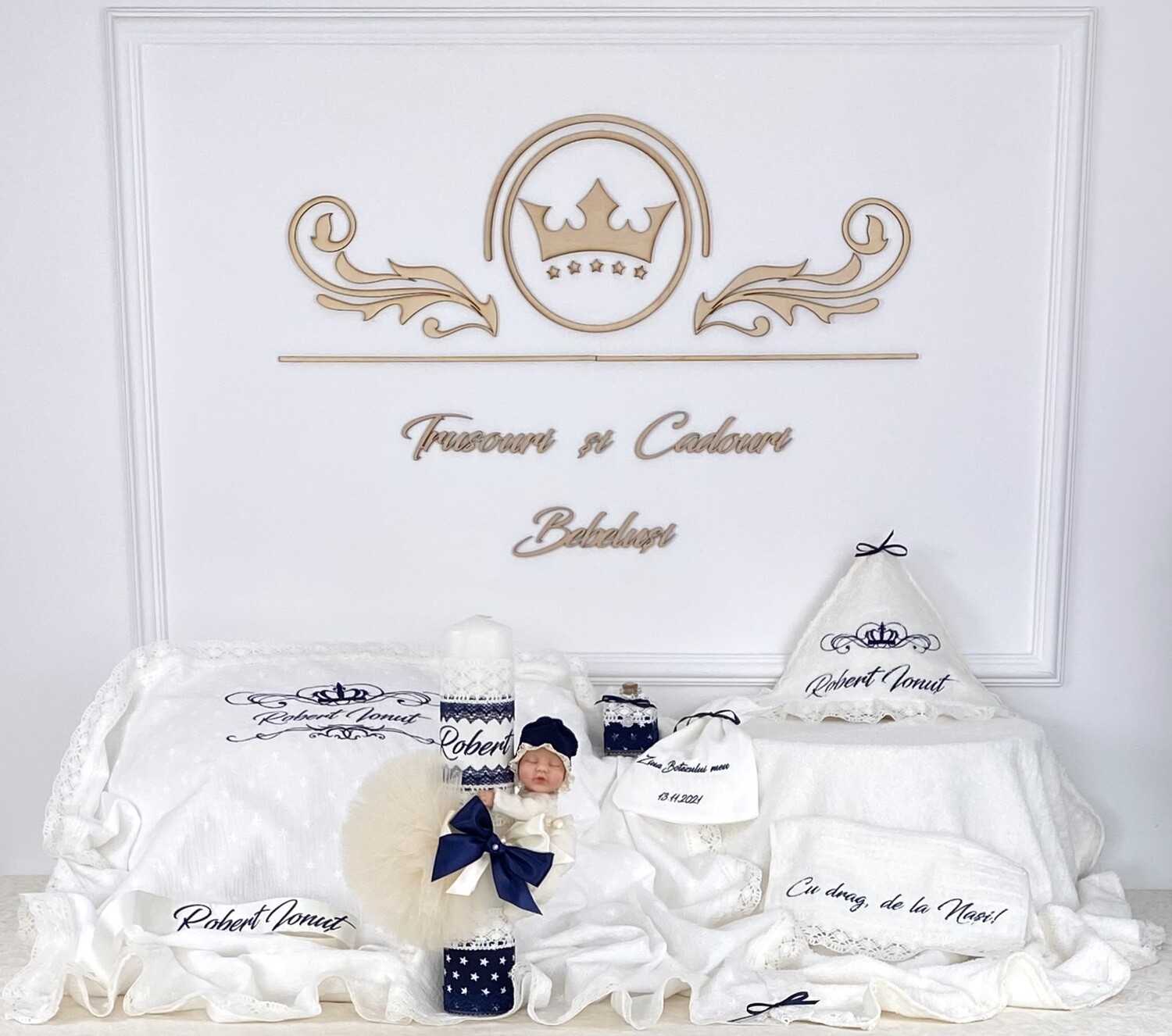 Trusou Botez Personalizat Little Star - Set Biserica