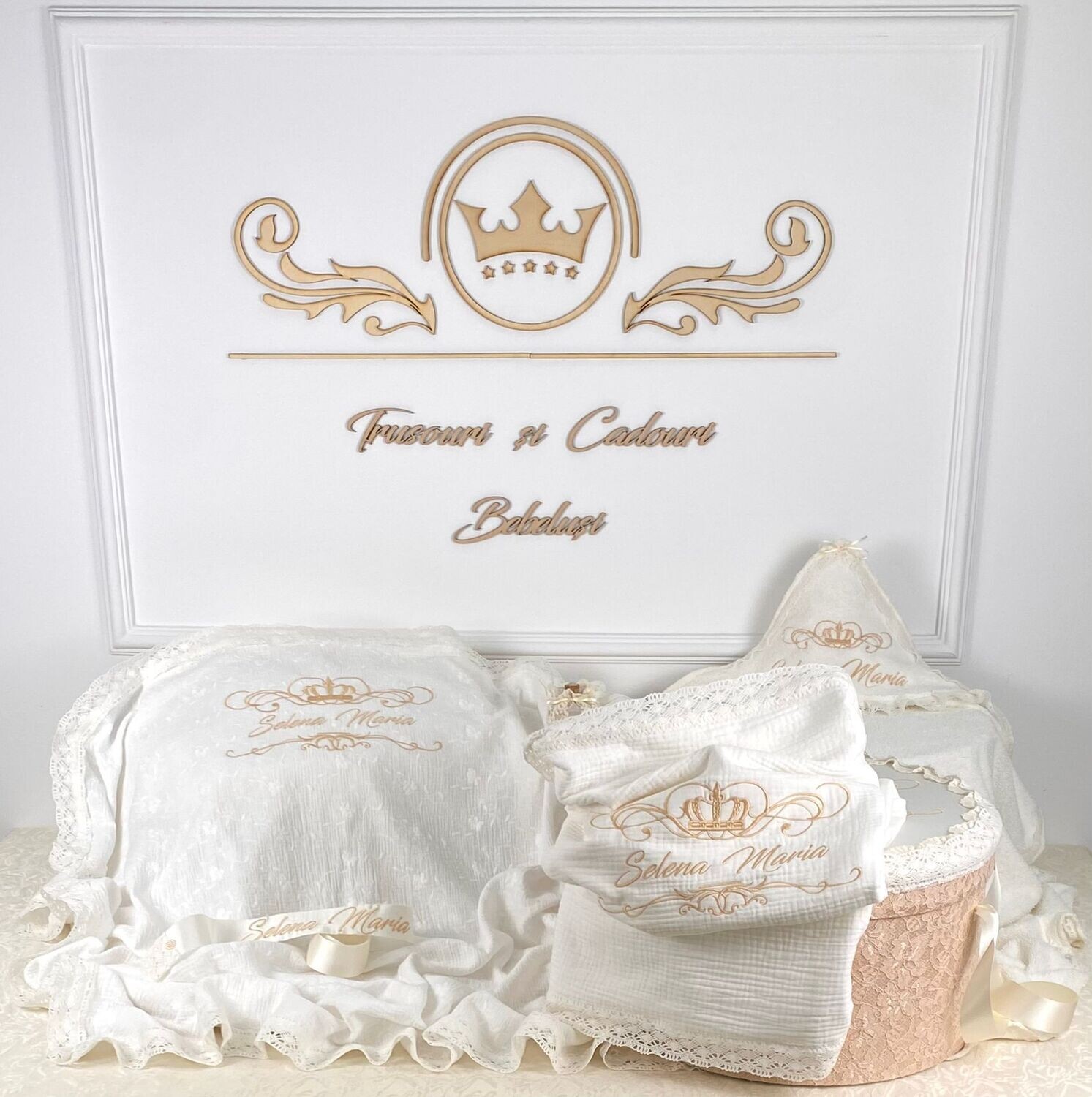 Trusou Botez Personalizat Selena - Set Biserica