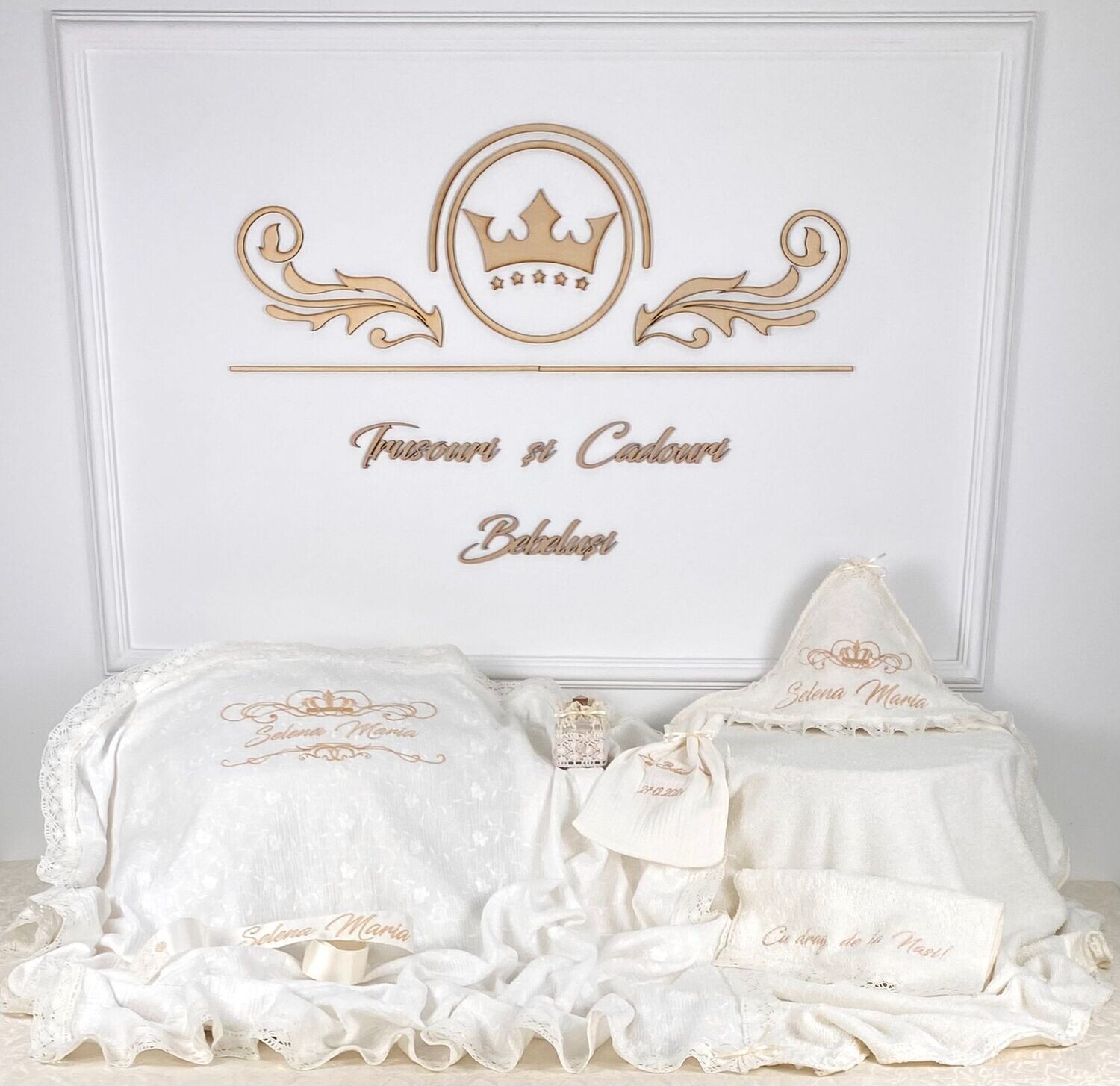 Trusou Botez Personalizat Selena - Set Biserica