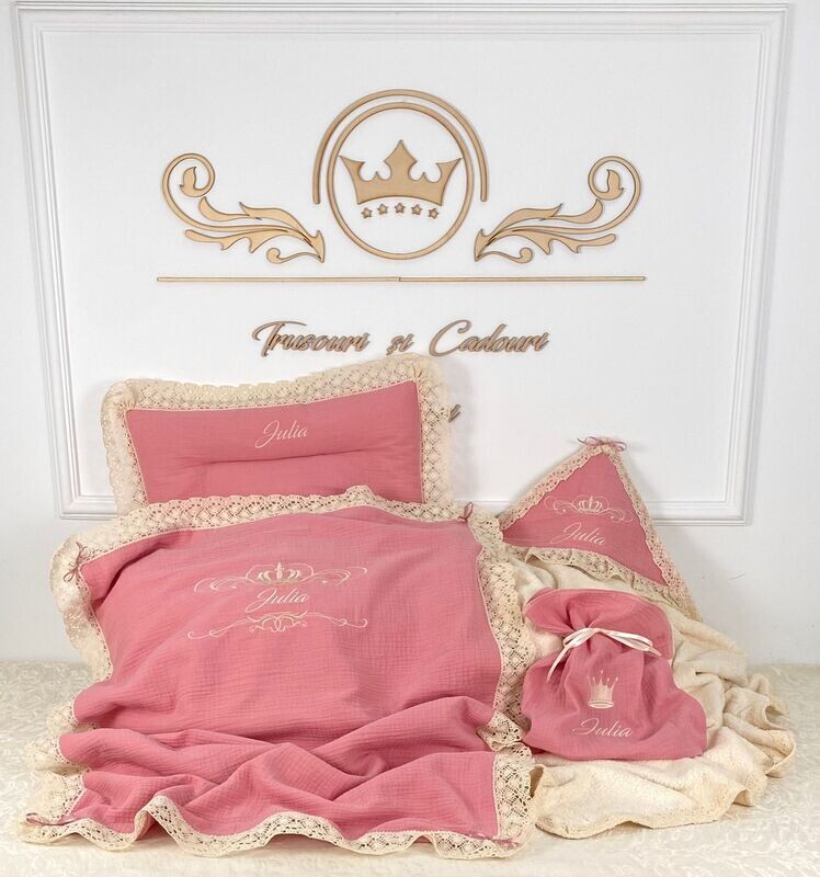 Set Cadou Botez Muselina Julia