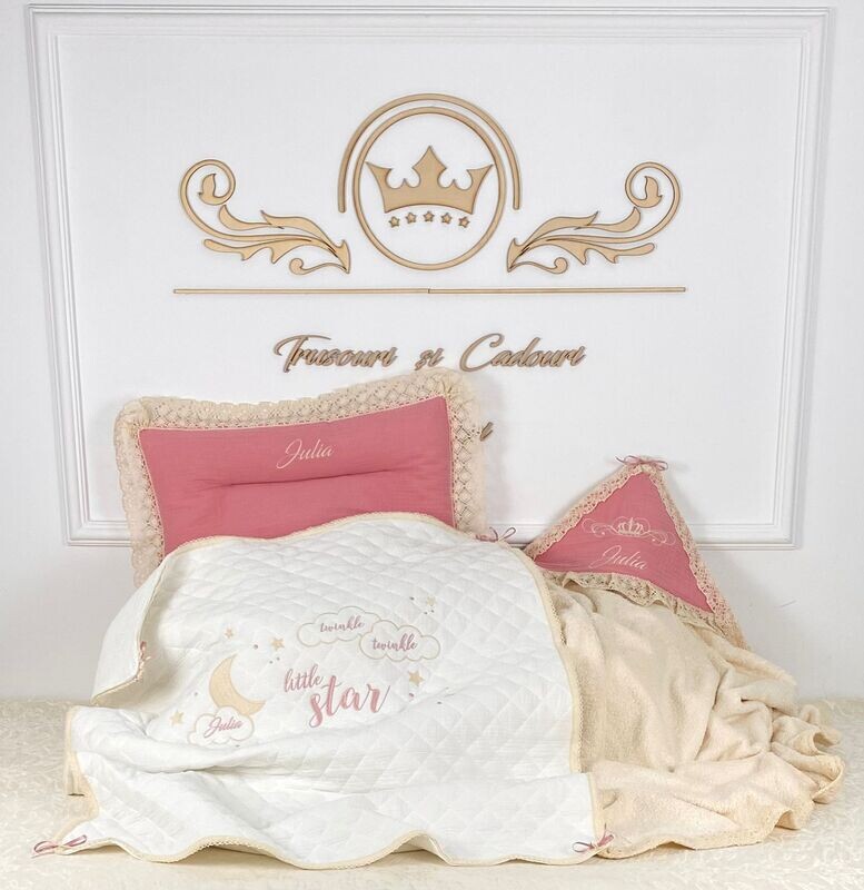 Set Cadou Botez Muselina Baby Star