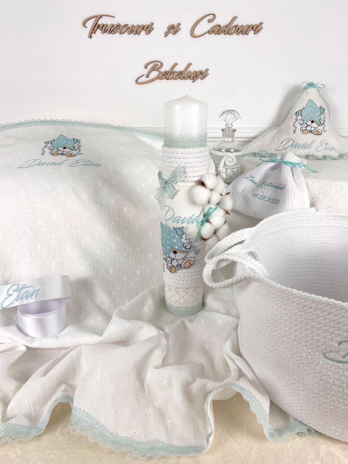Trusou Muselina Urs cu stea - Set Biserica