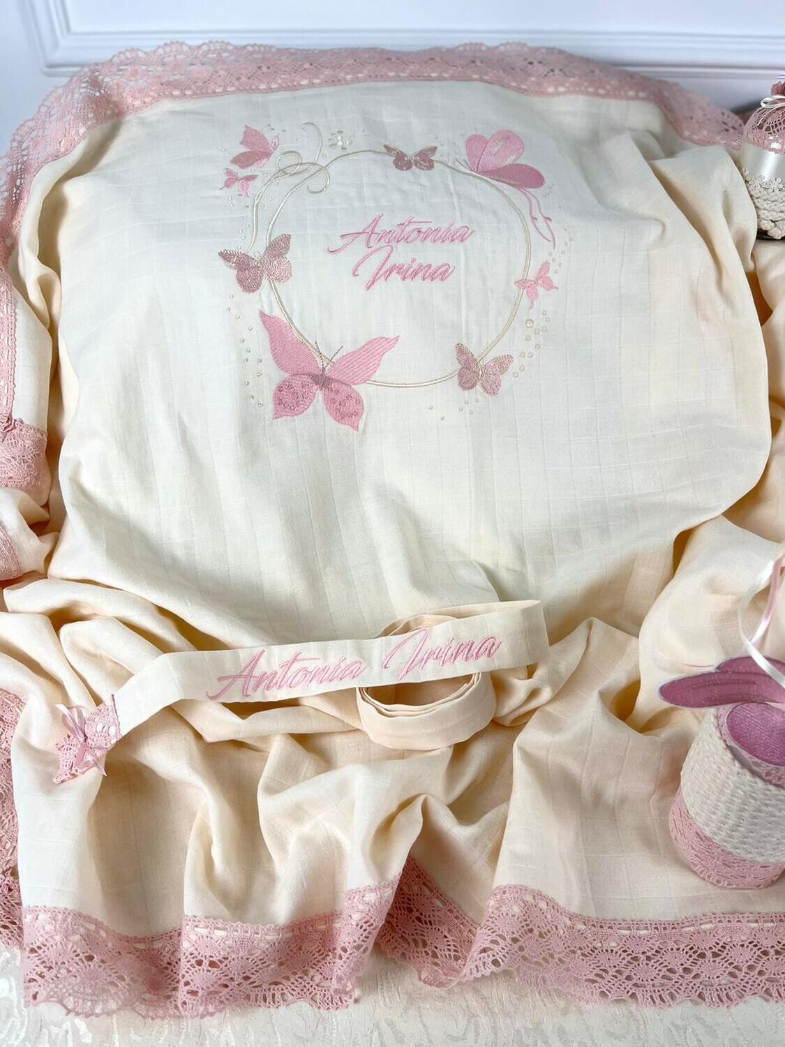 Trusou Botez Personalizat Printesa Fluturas