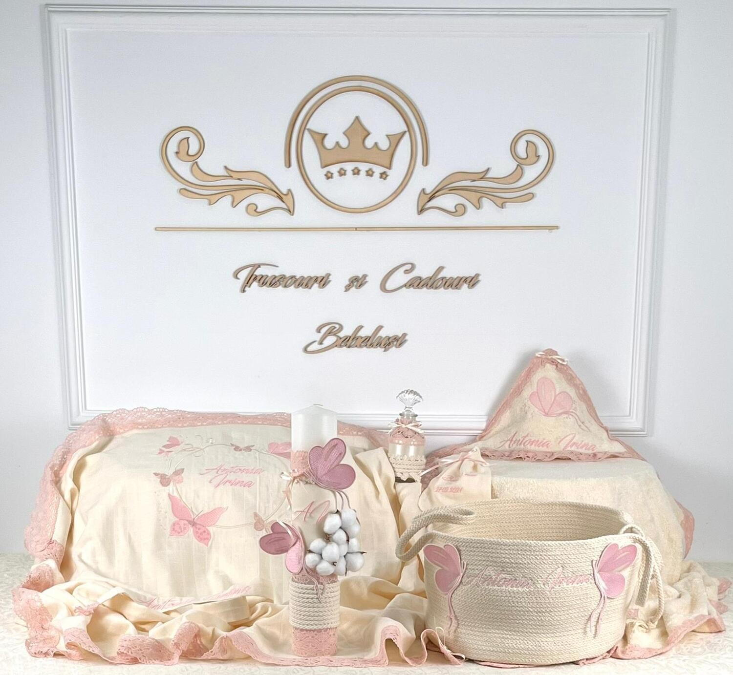 Trusou Botez Personalizat Printesa Fluturas