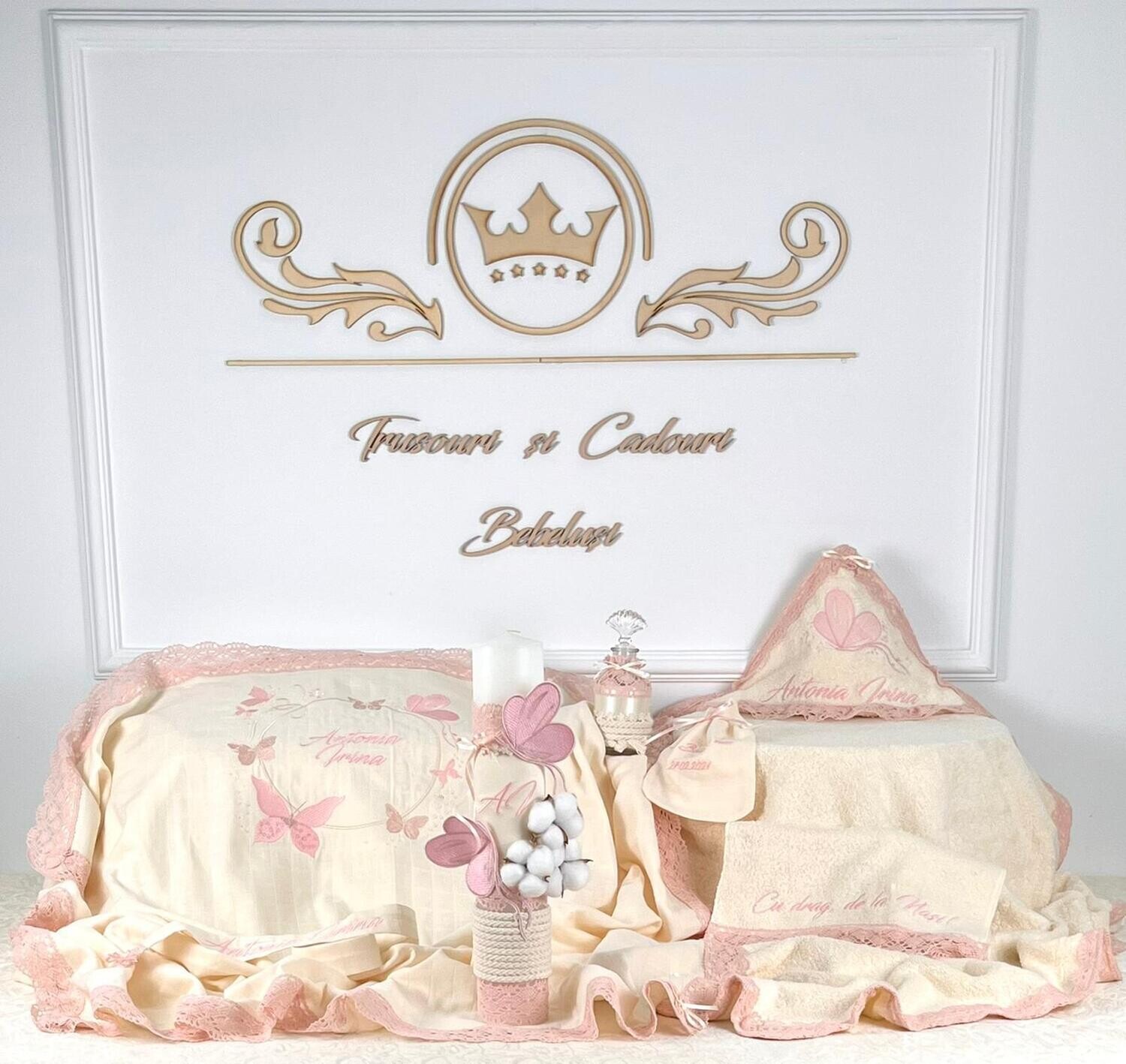 Trusou Botez Personalizat Printesa Fluturas