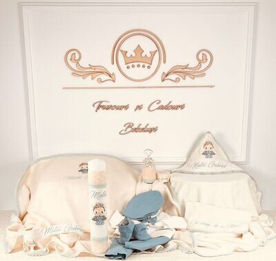 Trusou Botez Personalizat Ingeras Matei - Set Biserica
