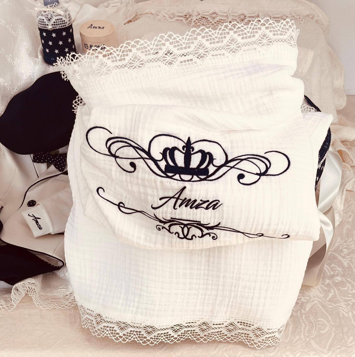 Trusou Botez Personalizat Amza - Set Biserica Premium