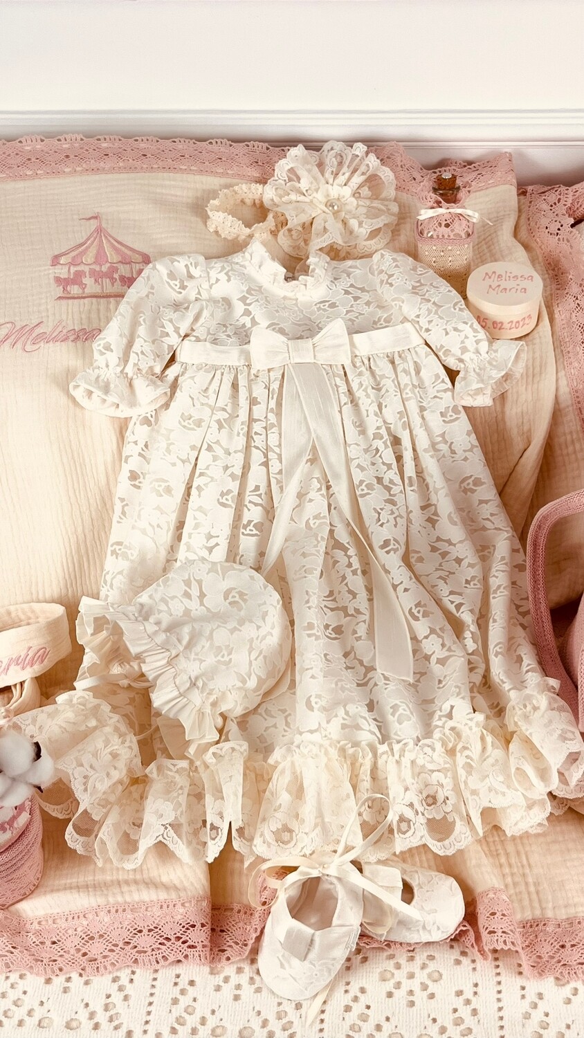 Trusou Botez Personalizat Muslin Carusel 2 - Set Biserica Premium