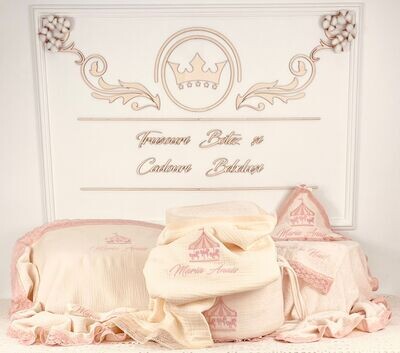 Trusou Botez Personalizat Muslin Carusel 2 - Set Biserica