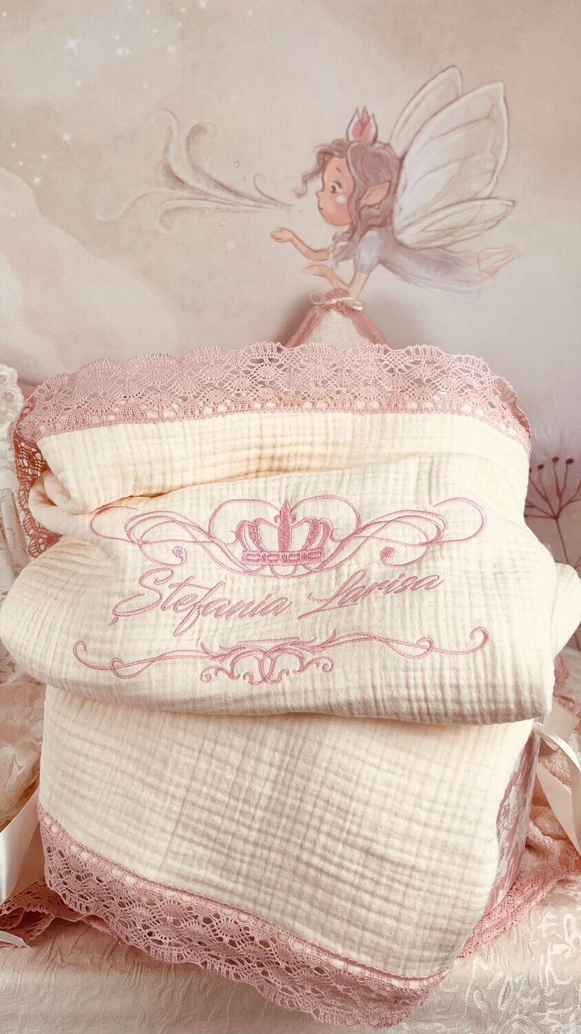 Trusou Muselina Regal roz - Set Biserica Premium