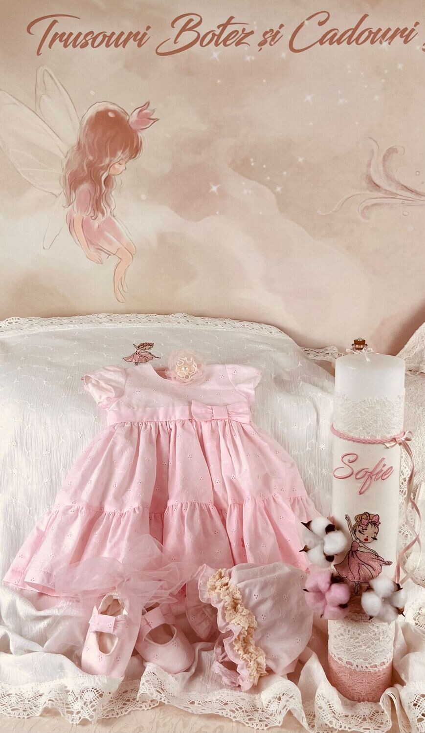 Trusou Botez Personalizat Balerina Sofia - Set Biserica