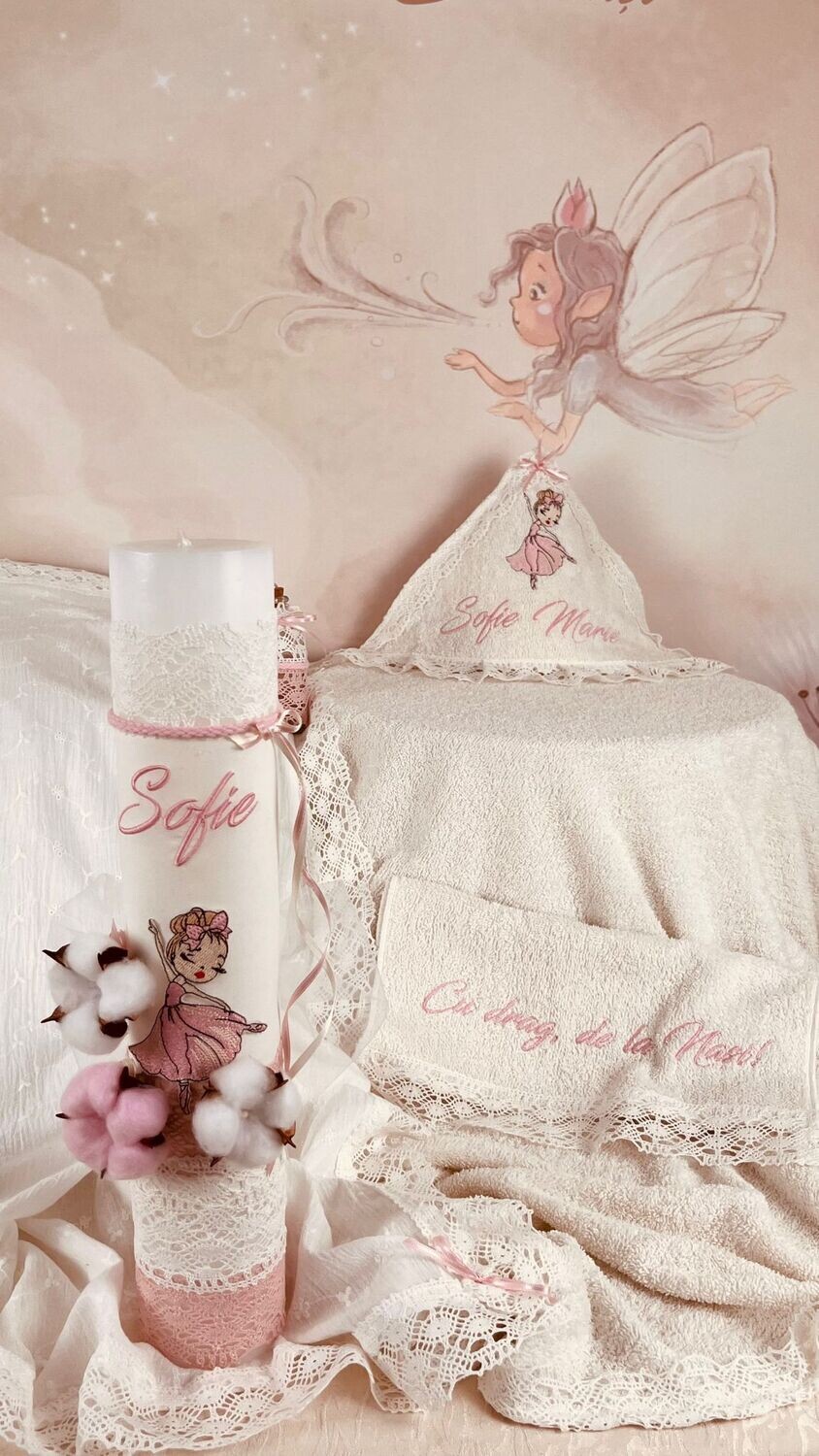 Trusou Botez Personalizat Balerina Sofia - Set Biserica