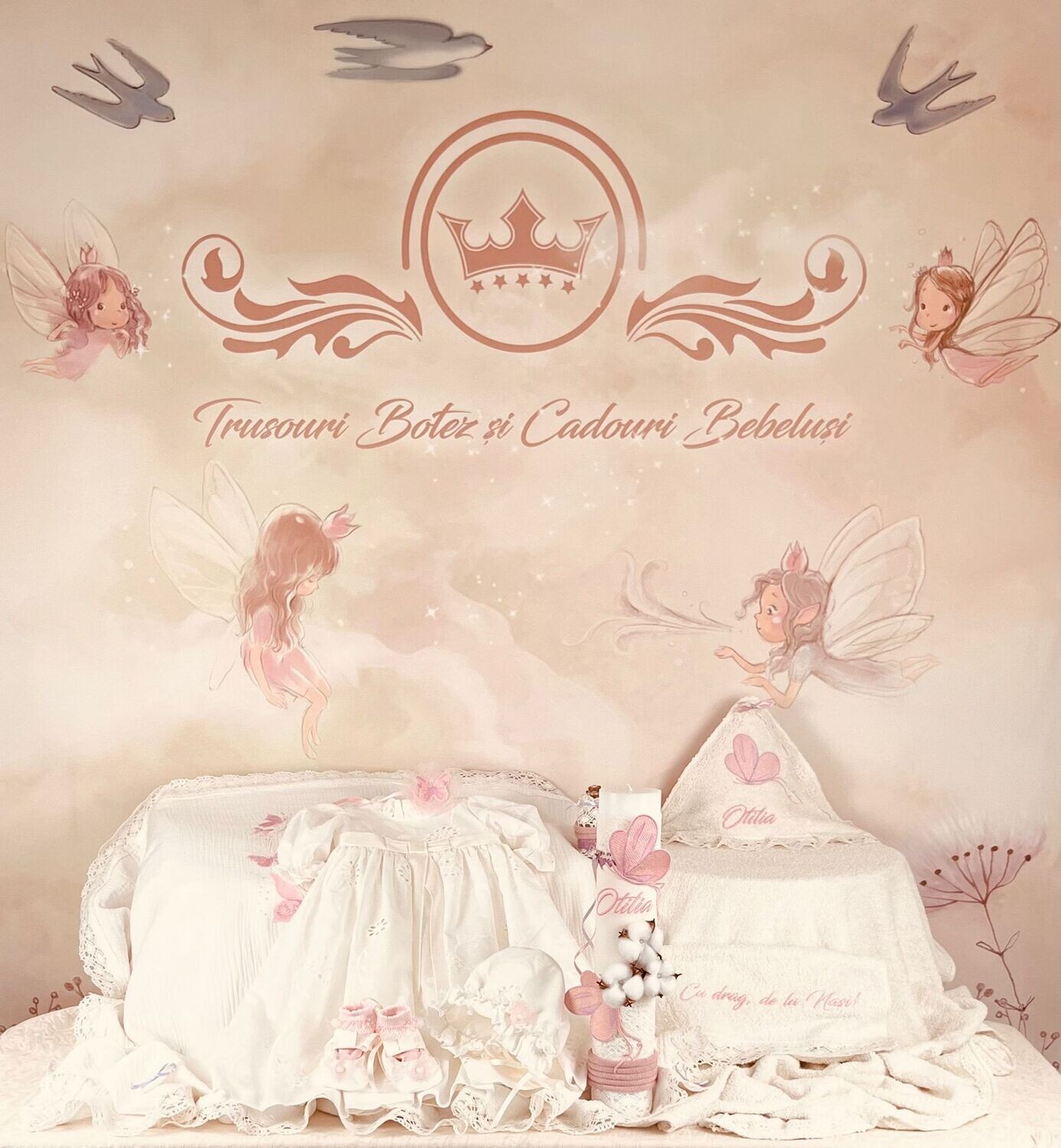 Trusou Botez Printesa Fluturas Otilia - Set Botez Premium