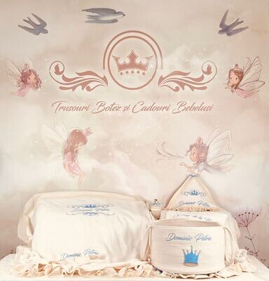 Trusou Botez Personalizat Muselina Royal new - Set Biserica