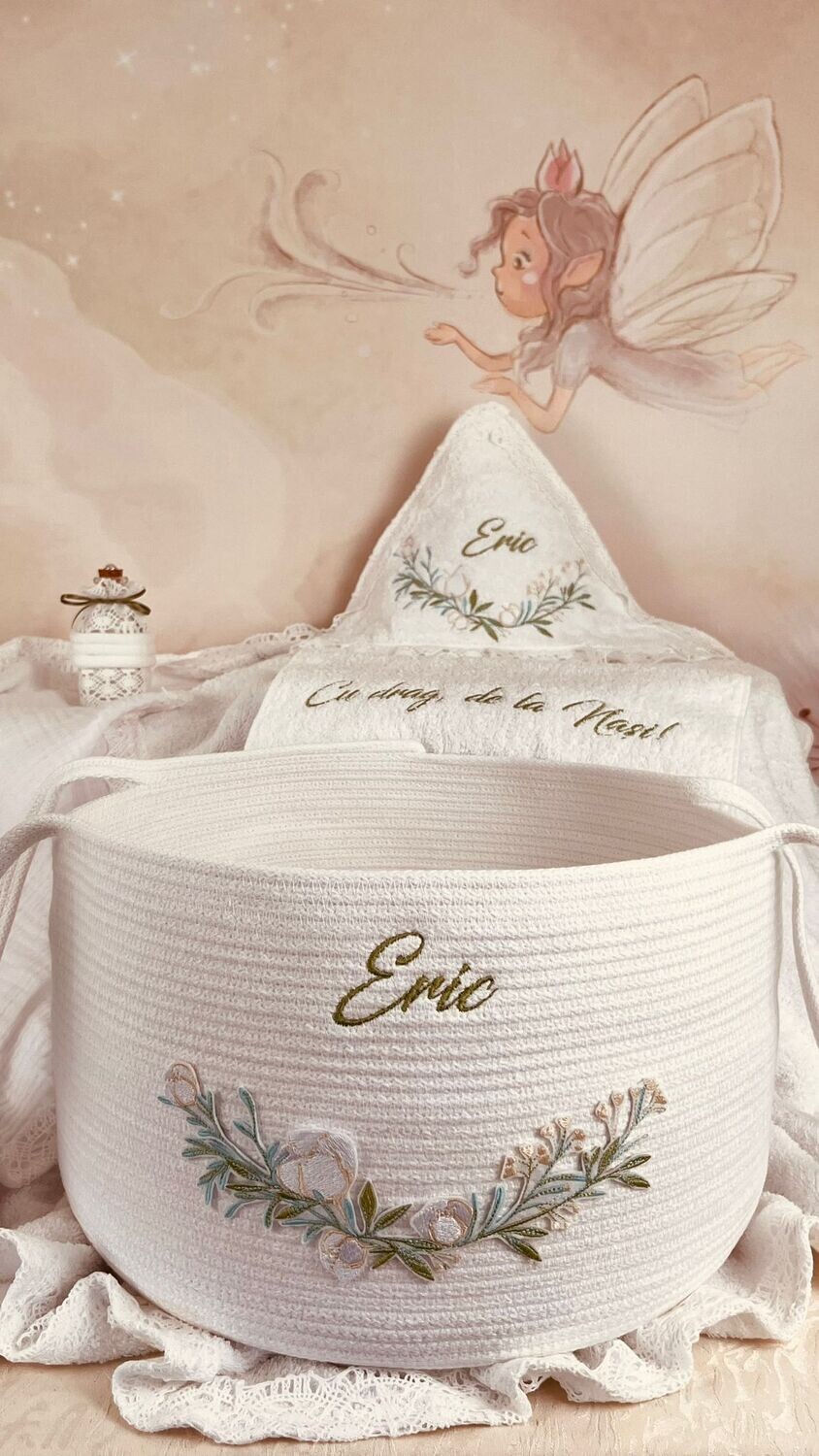 Trusou Botez Muselina Eucalipt Eric- Set Biserica Premium